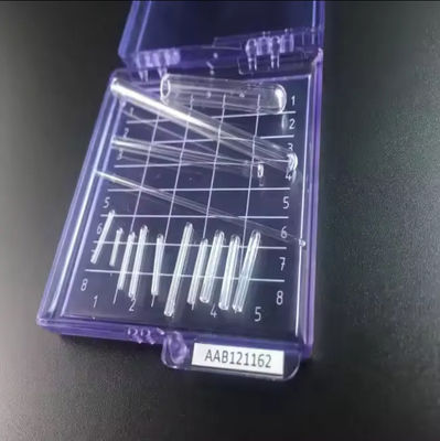 Transparent Quartz Glass Test Tube One End Closed Round Shape For Processing In Laboratory