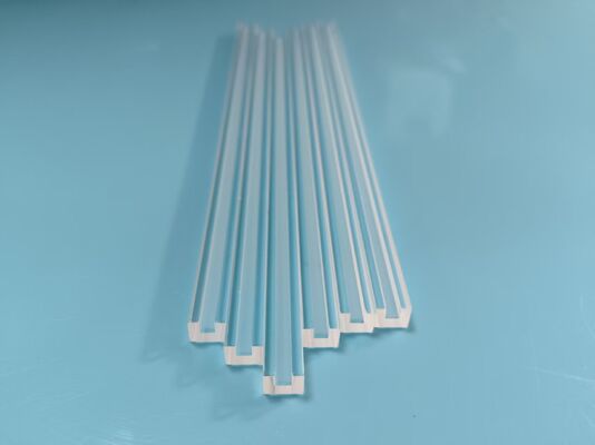 122.5mm×5mm×4mm Quartz Grooved Plate High Purity High Temperature Corrosion Resistant