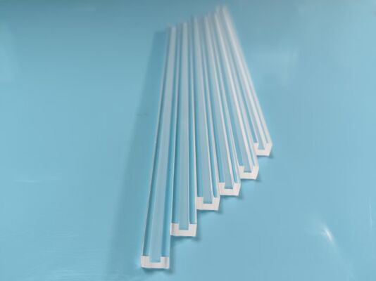 122.5mm×5mm×4mm Quartz Grooved Plate High Purity High Temperature Corrosion Resistant